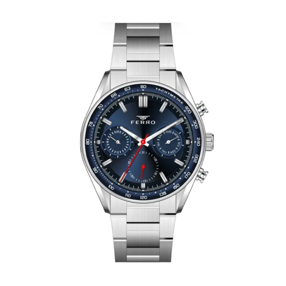 MONTRE FERRO HOMME M.FONCTION ACIER